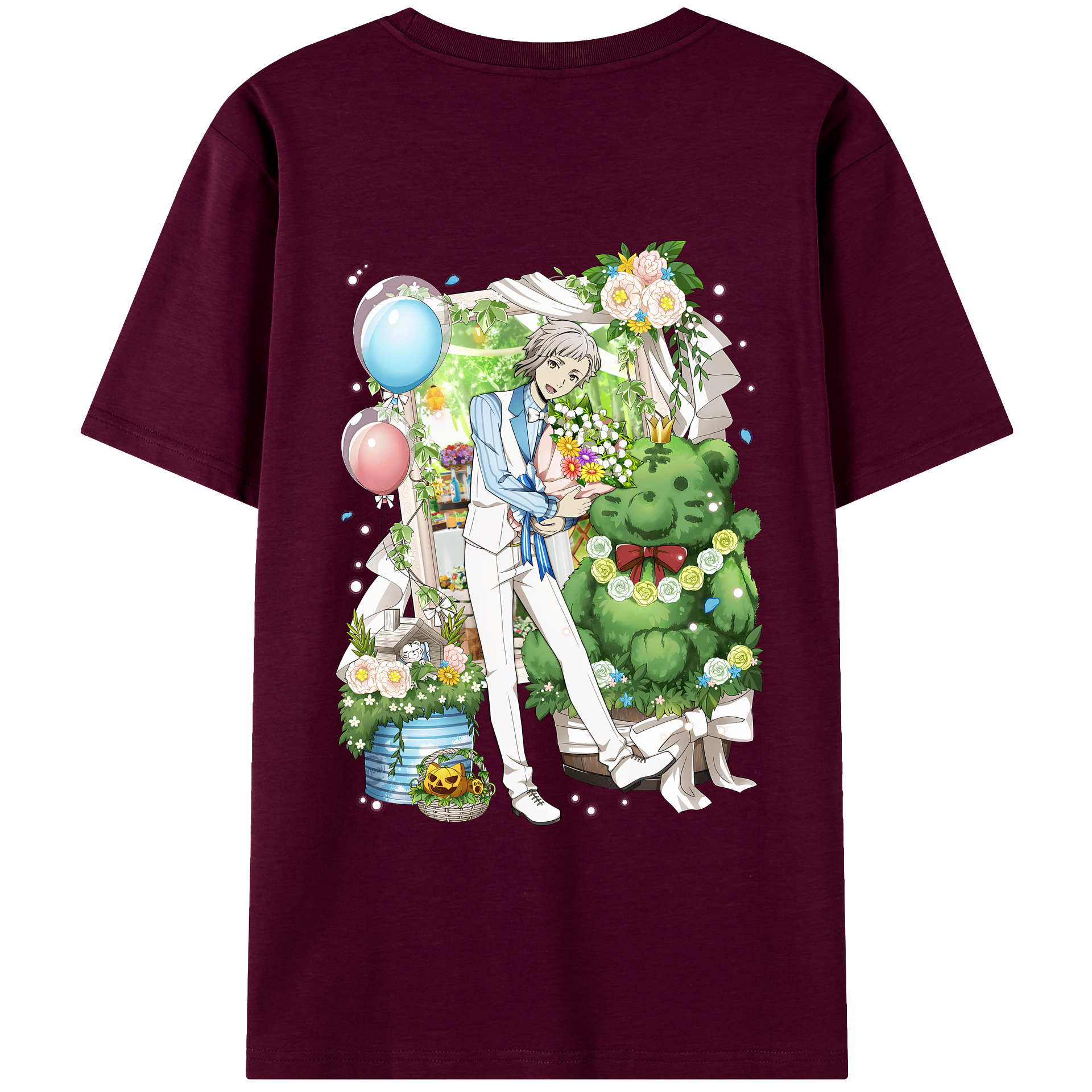 （画像用） 文豪ストレイドッグス Bungo Stray Dogs レディース半袖Tシャツ(バックプリント)